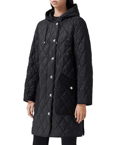 burberry roxby quilted thermoregulated coat|Quilted Thermoregulated Coat in Black .